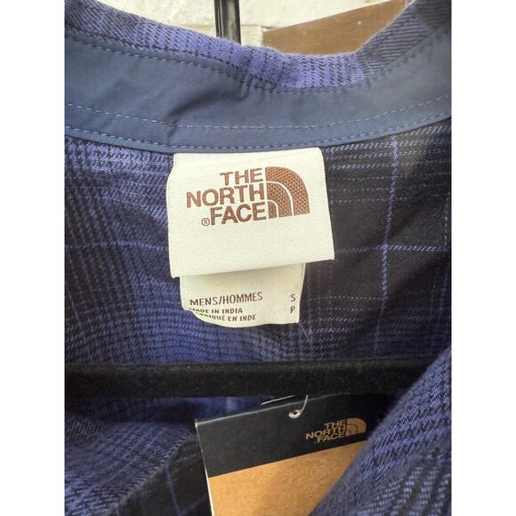 THE NORTH FACE Men's Black Arroyo Long Sleeve Flannel Button Down Shirt Size S - Picture 8 of 9